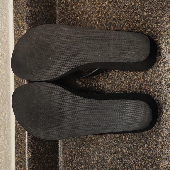 Tommy Bahama Rhinestone Starfish Wedge Sandals Black Size 9 - Picture 10 of 17